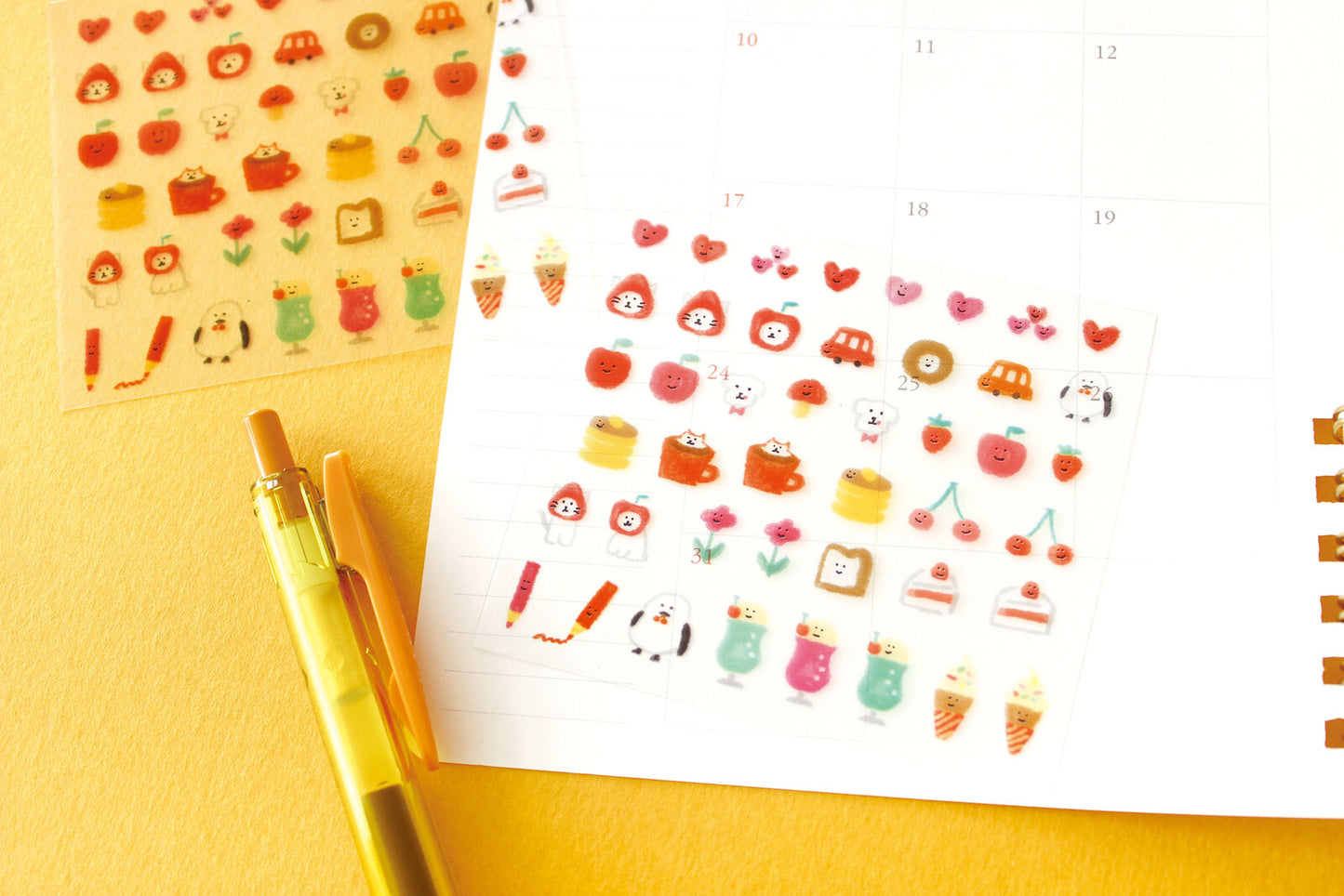 Mini stickers rouges