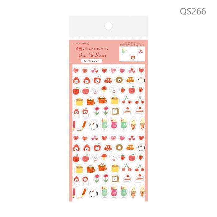 Mini stickers rouges