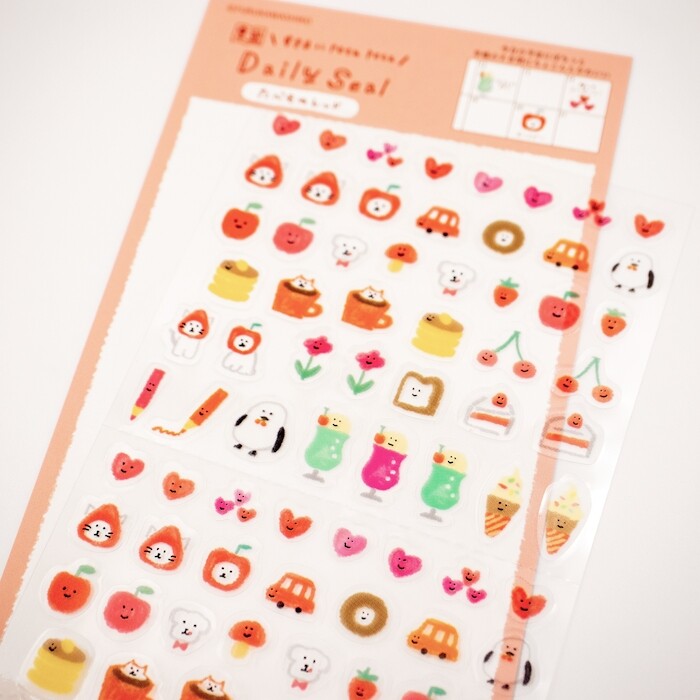 Mini stickers rouges