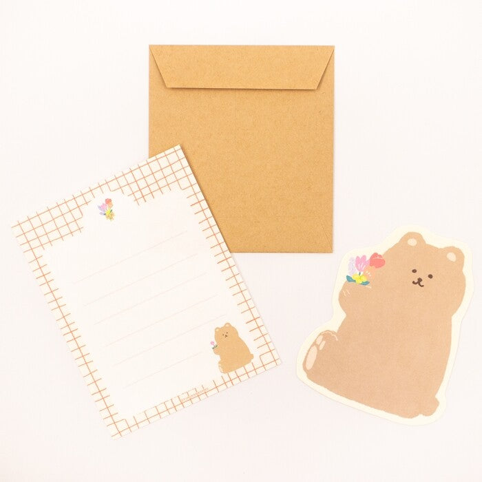Papier à lettres - ourson