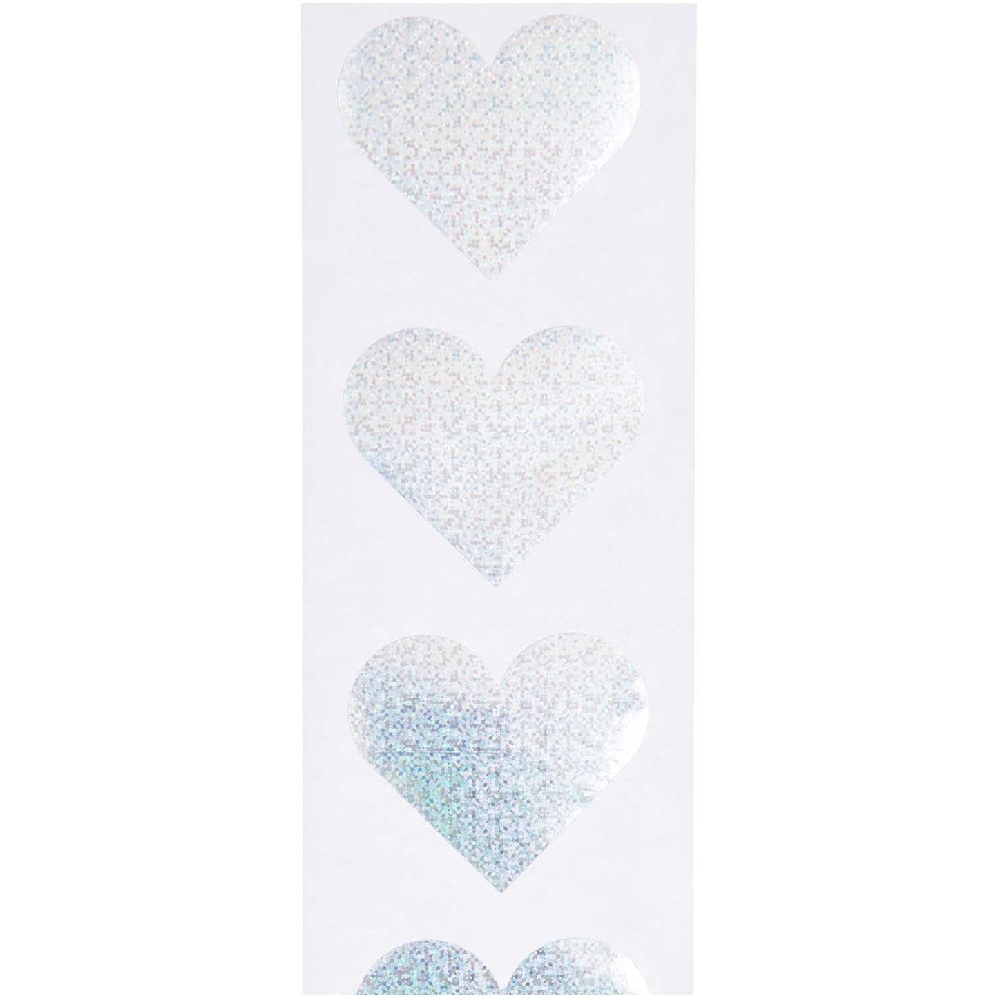 Stickers "Coeurs argentés"