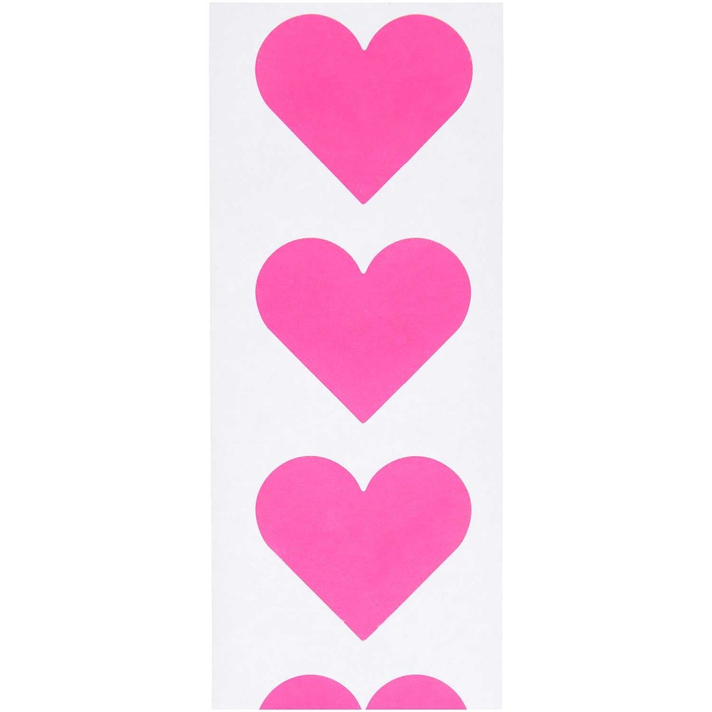 Stickers "Coeurs roses fluo"