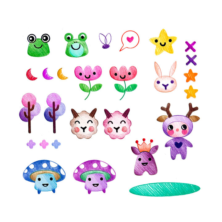 Pochoirs - kawaii