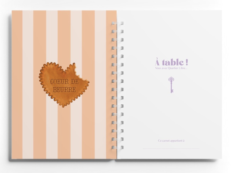 Carnet de recettes - coeur de beurre