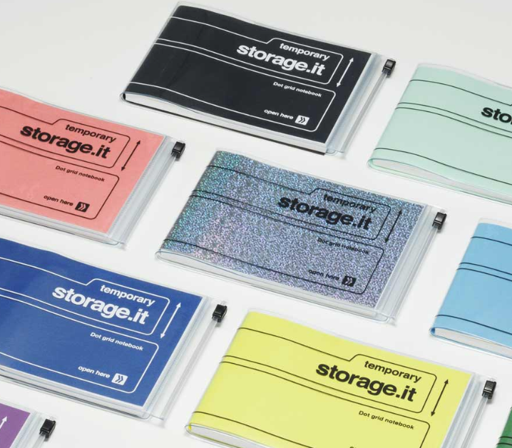 Carnet zippé A6 vert