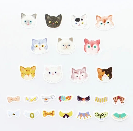 Masking Tape Gommettes "Chats chics"