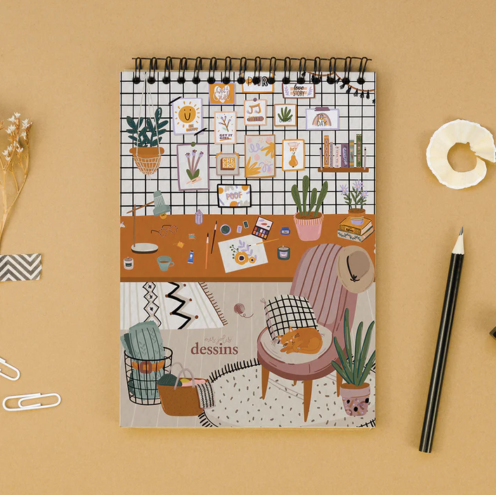 Carnet de dessin - L'atelier
