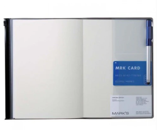 Carnet A5 avec couverture zippée - bleu marine