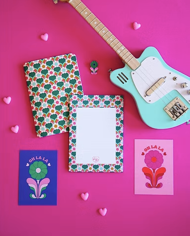 Carnet A5 Rainbow Flowers