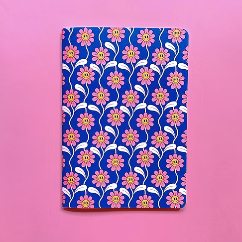 Carnet A5 Smiley Flowers