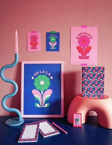 Carnet A5 Smiley Flowers