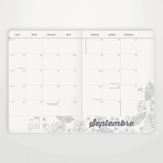 My Agenda - A5 avec couverture reliée