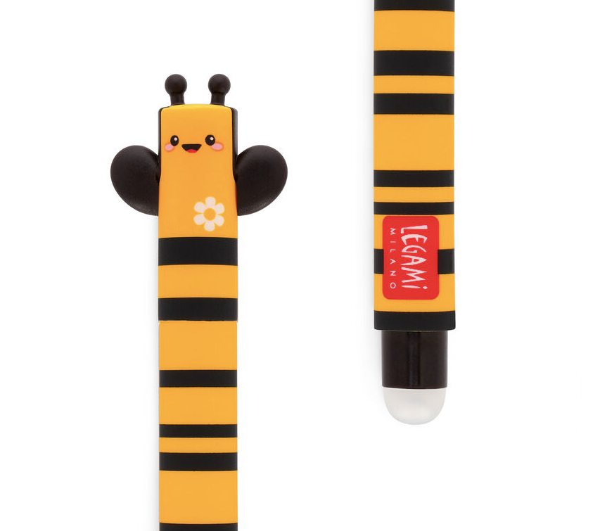 Stylo effaçable noir - Abeille