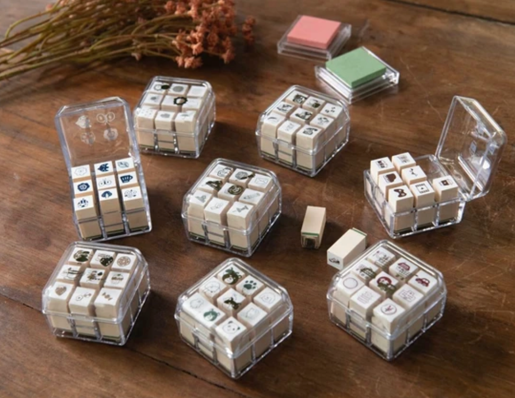 Set de 9 mini tampons - nourriture