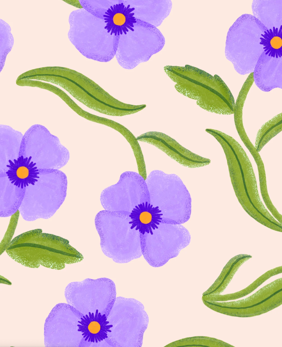 Eventail "pansies"