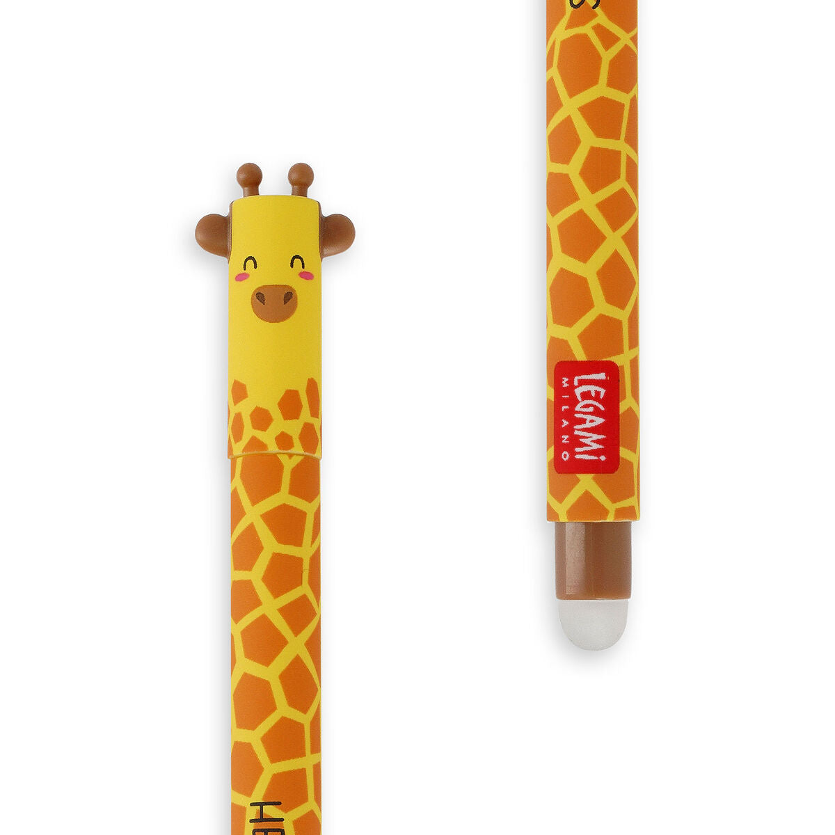 Stylo effaçable noir - Girafe