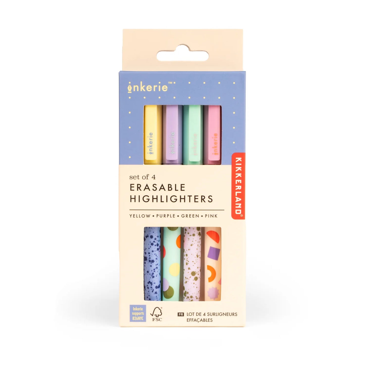 Lot de surligneurs effaçables