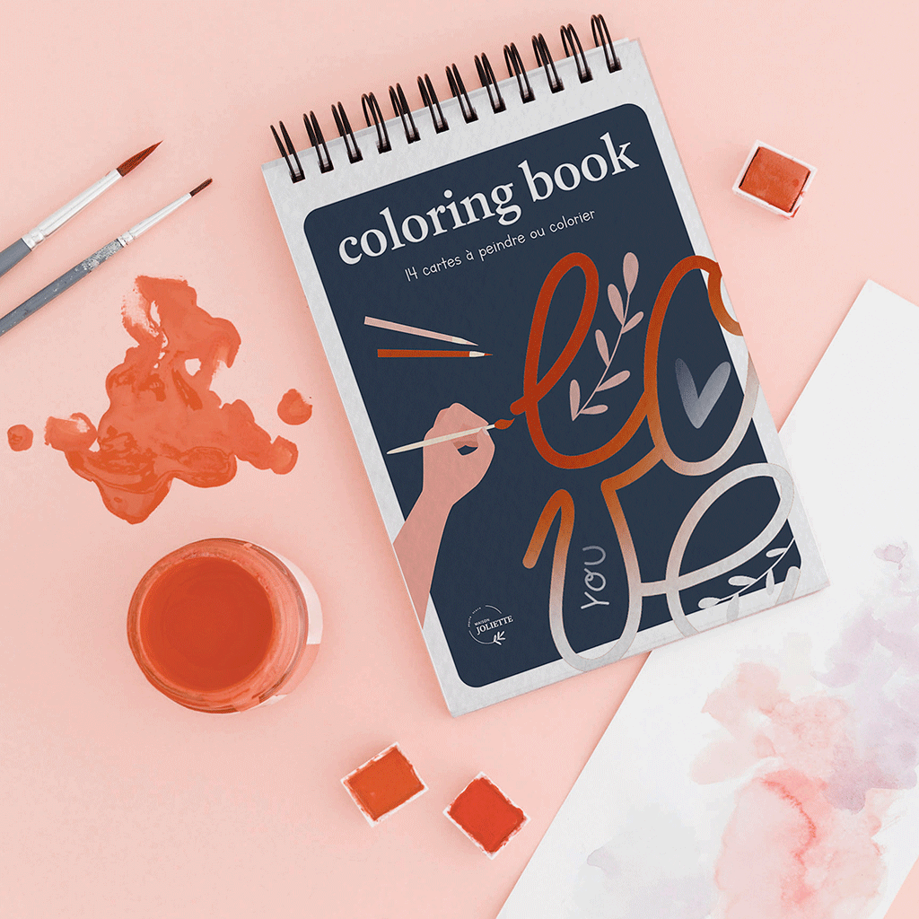 Bloc de coloriage Love