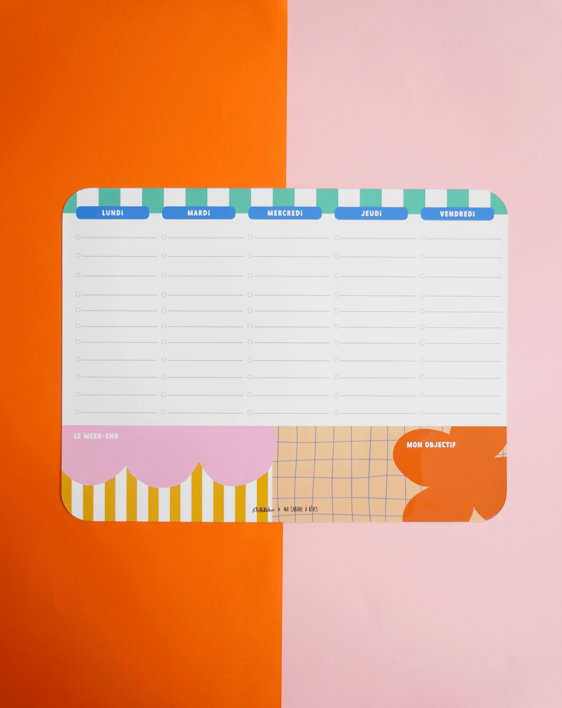 Semainier magnétique pop