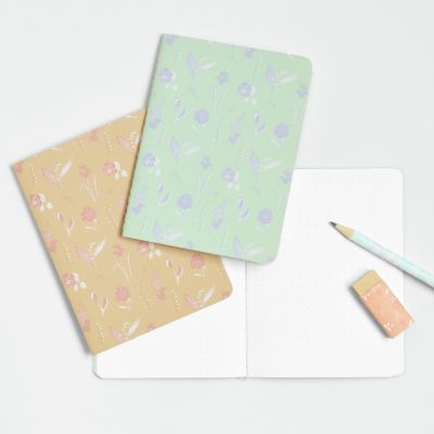 Duo de carnets fleuris