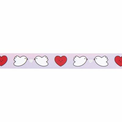 Masking tape "Oiseaux/Coeurs"