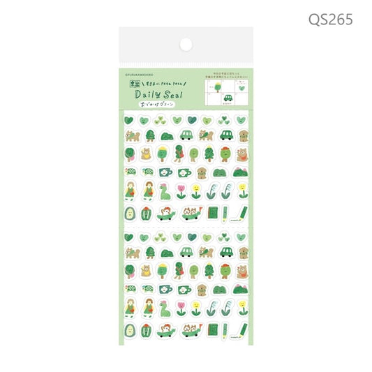 Mini stickers verts