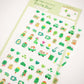 Mini stickers verts