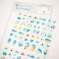 Mini stickers bleus