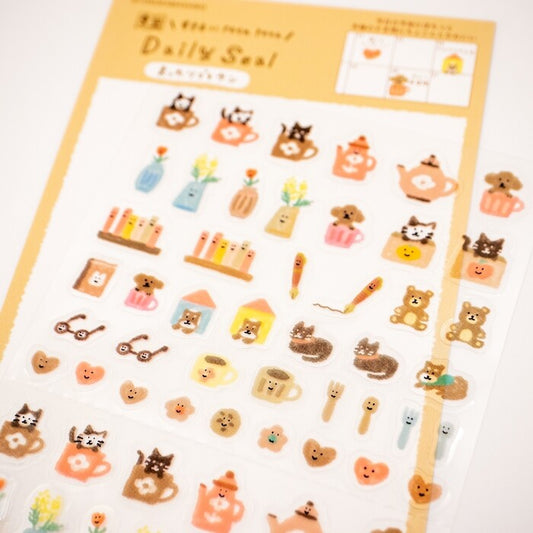 Mini stickers beiges