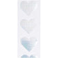 Stickers "Coeurs argentés"
