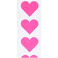 Stickers "Coeurs roses fluo"