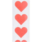 Stickers "Coeurs rouges fluo"