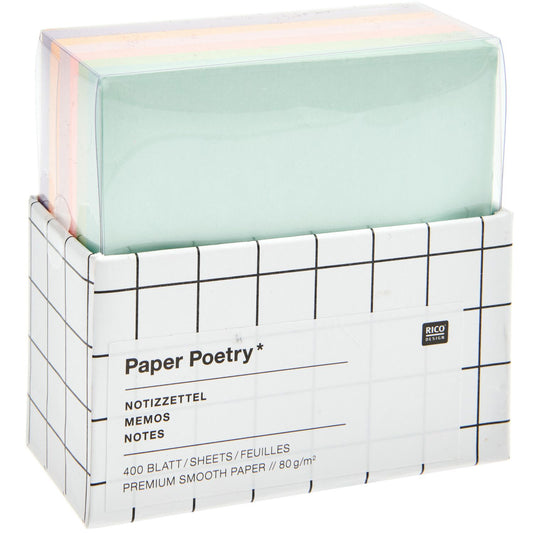 Boîte à notes pastel