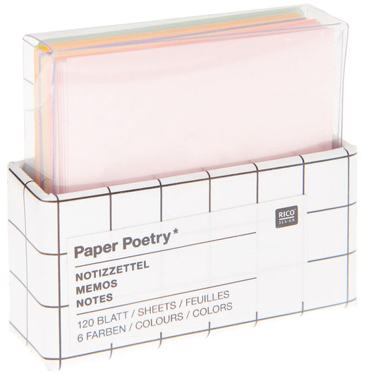 Boîte à mini notes pastel