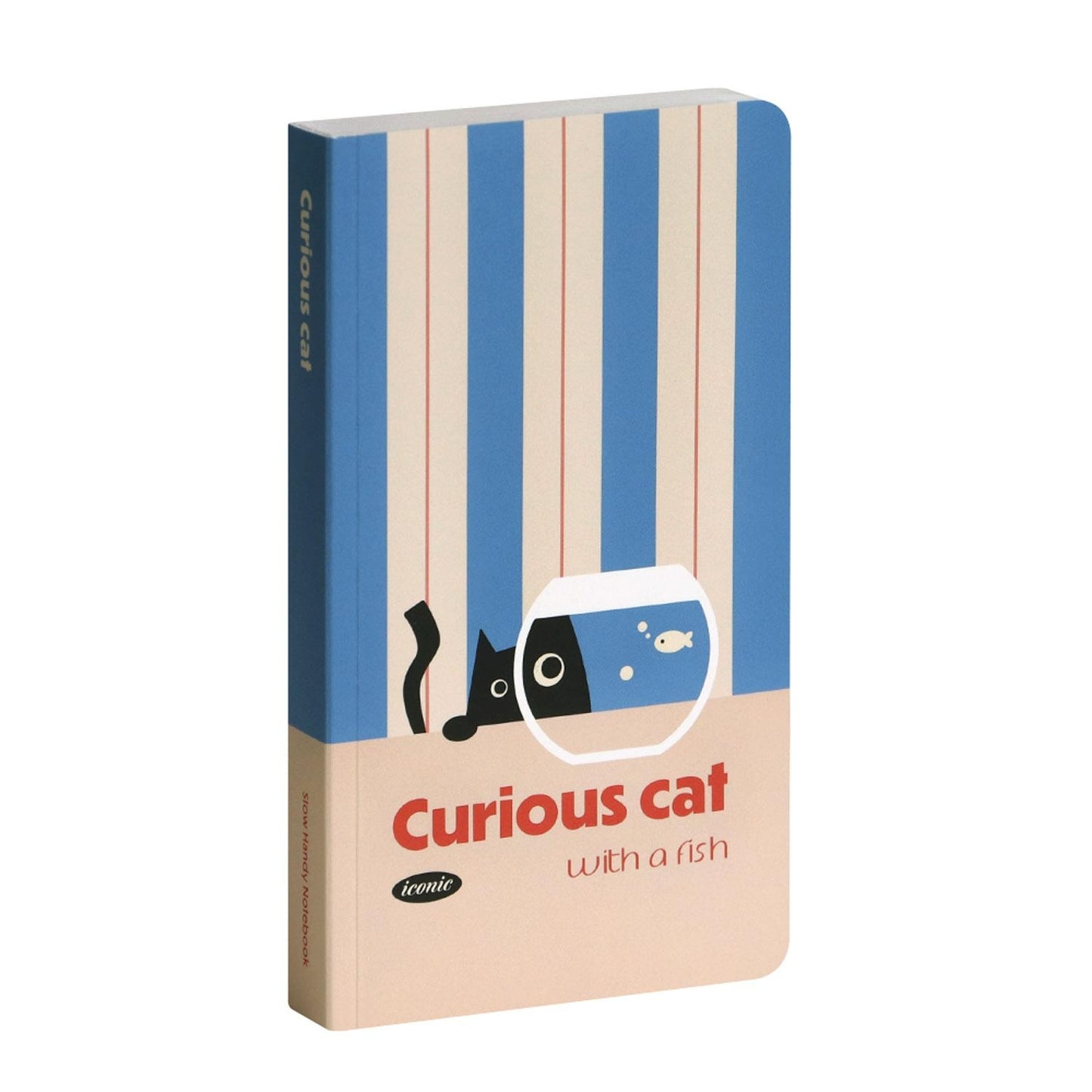 Slow handy notebook "Curious Cat"