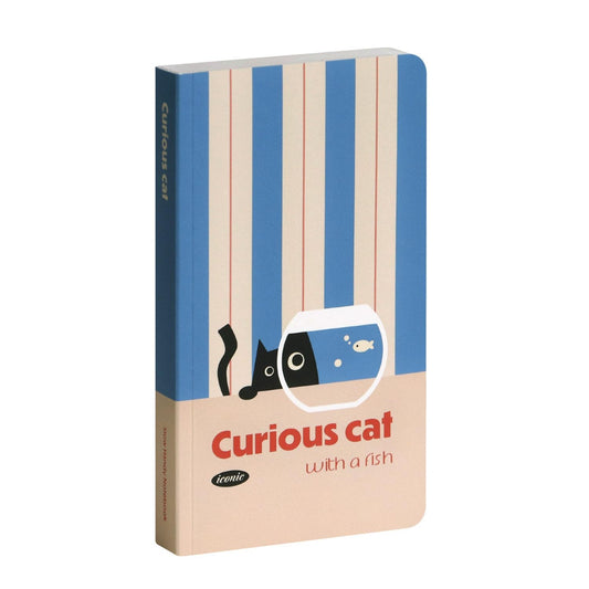 Slow handy notebook "Curious Cat"