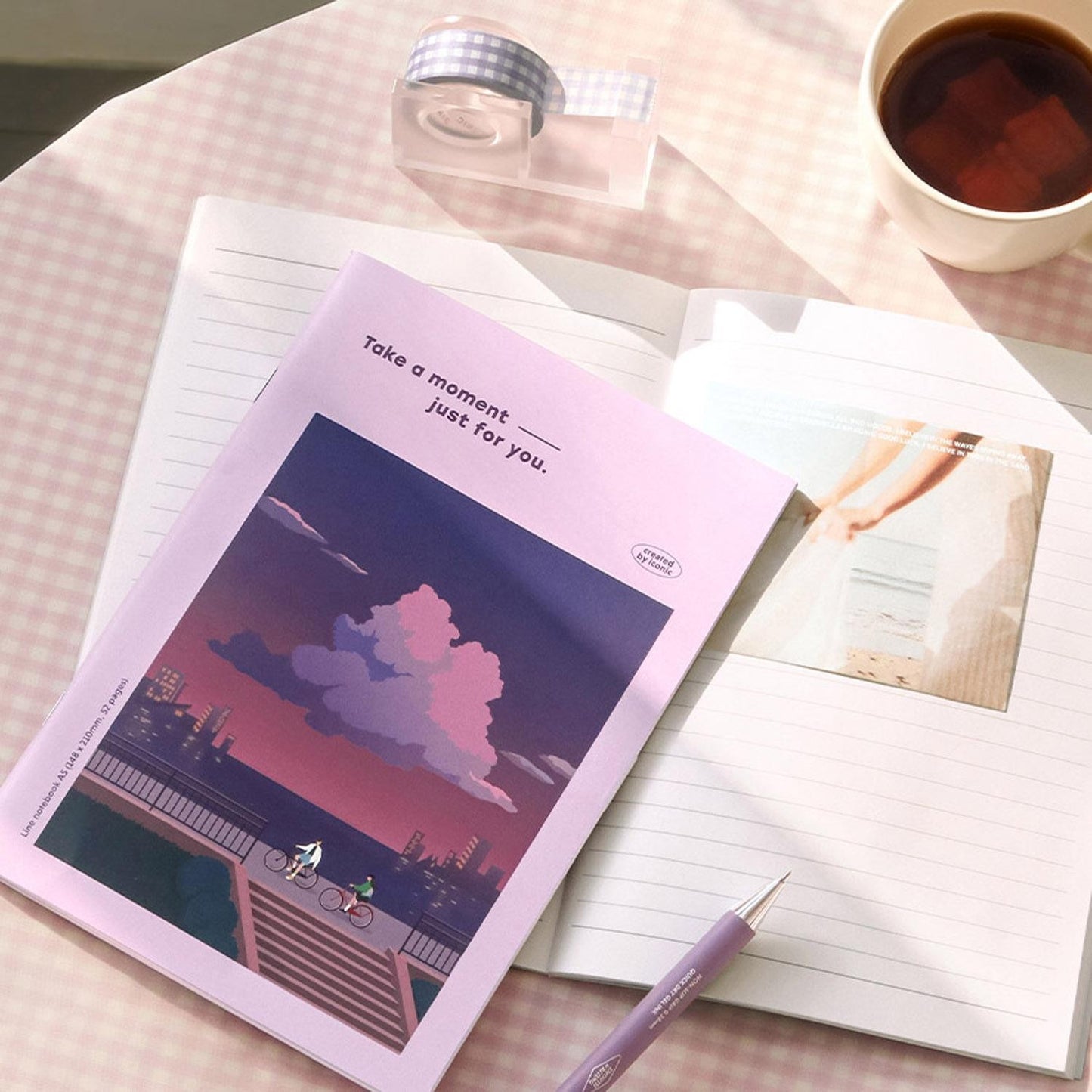 Carnet illustré "Take a moment"