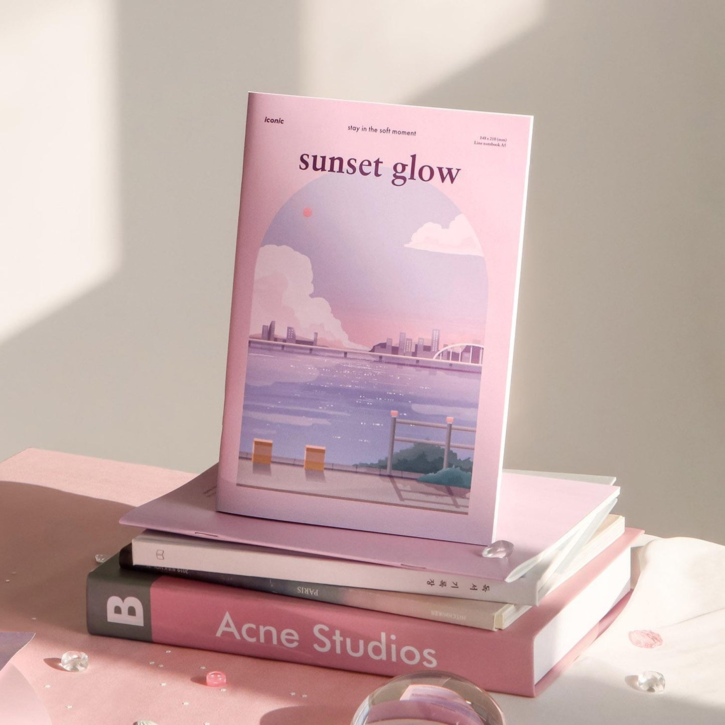 Carnet illustré "Sunset glow"
