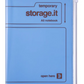 Carnet A5 avec couverture zippée - bleu ciel