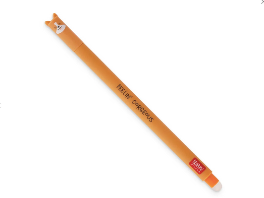 Stylo effaçable noir - Chien
