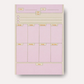 Notes autocollantes - planner hebdomadaire