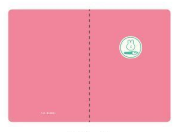 Carnet à pages blanches - rose