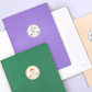 Carnet à pages à carreaux - vert
