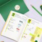 Carnet à pages à carreaux - vert