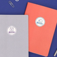Carnet à pages lignées - gris