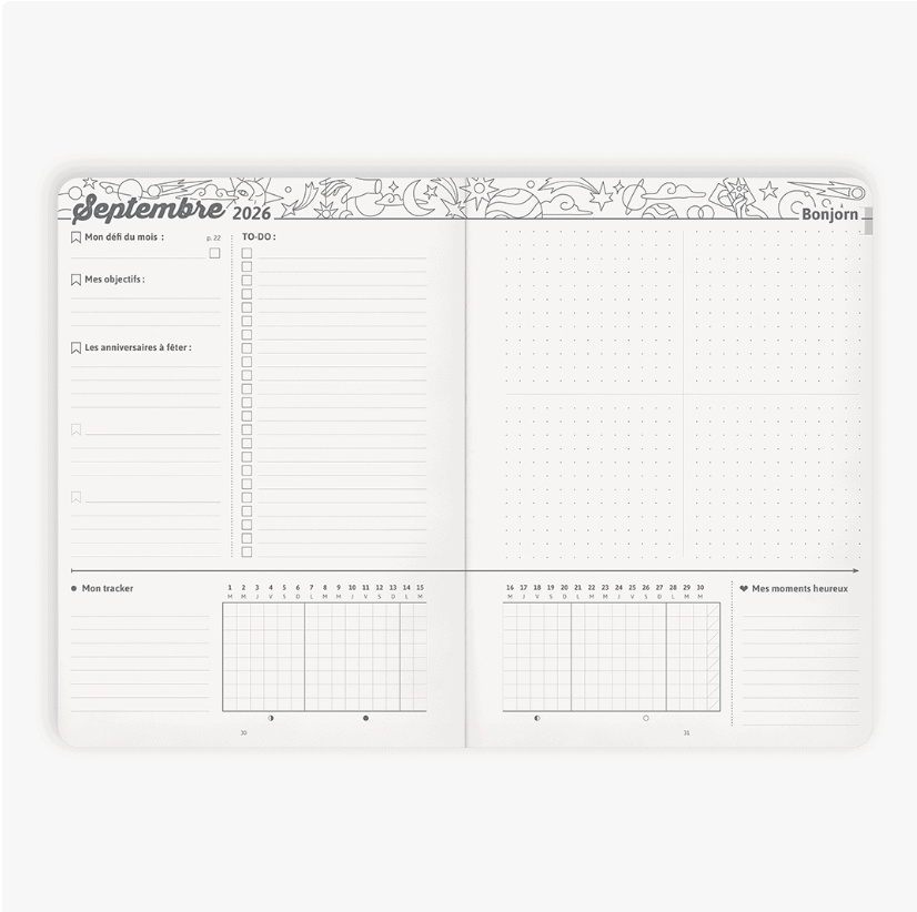 My Agenda - A5 couverture reliée
