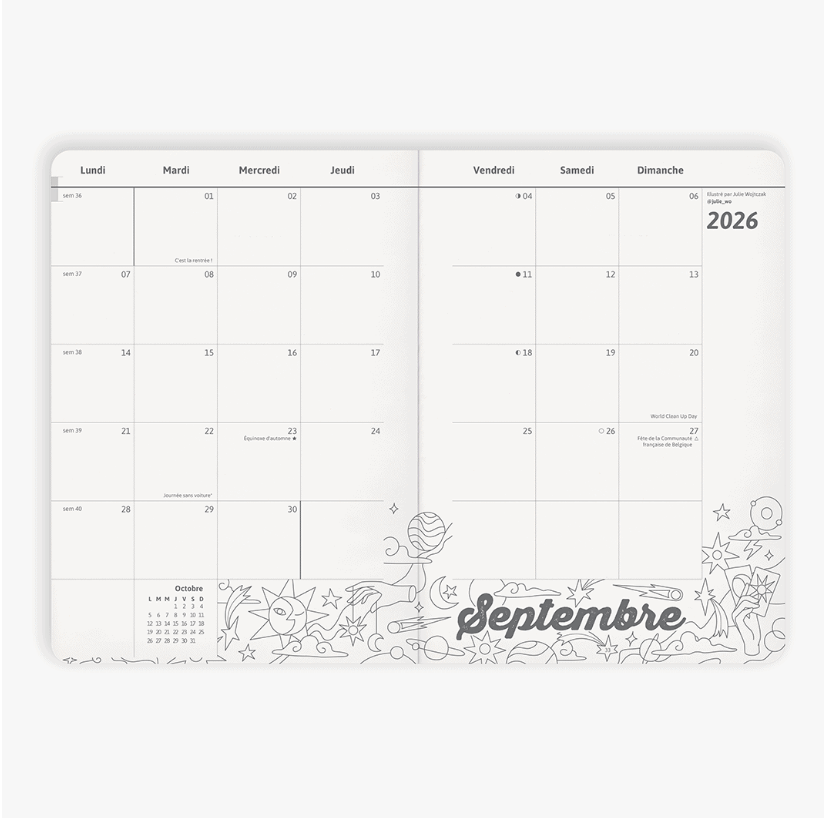 My Agenda - A5 couverture reliée