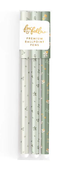Trio "broderie sauge"