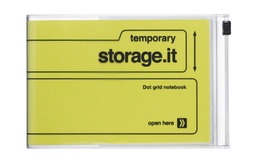Carnet zippé A6 citron