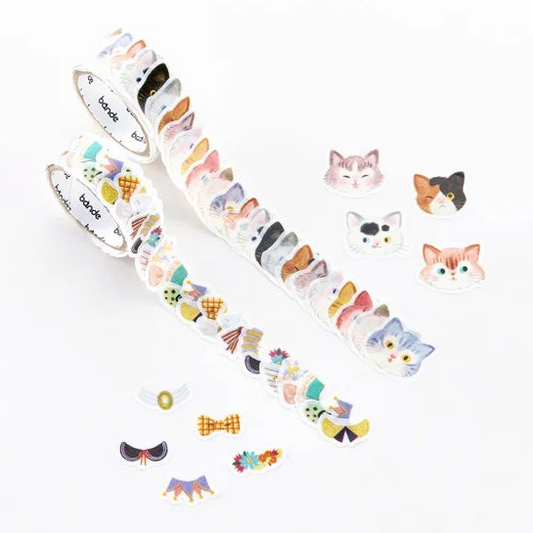 Masking Tape Gommettes "Chats chics"